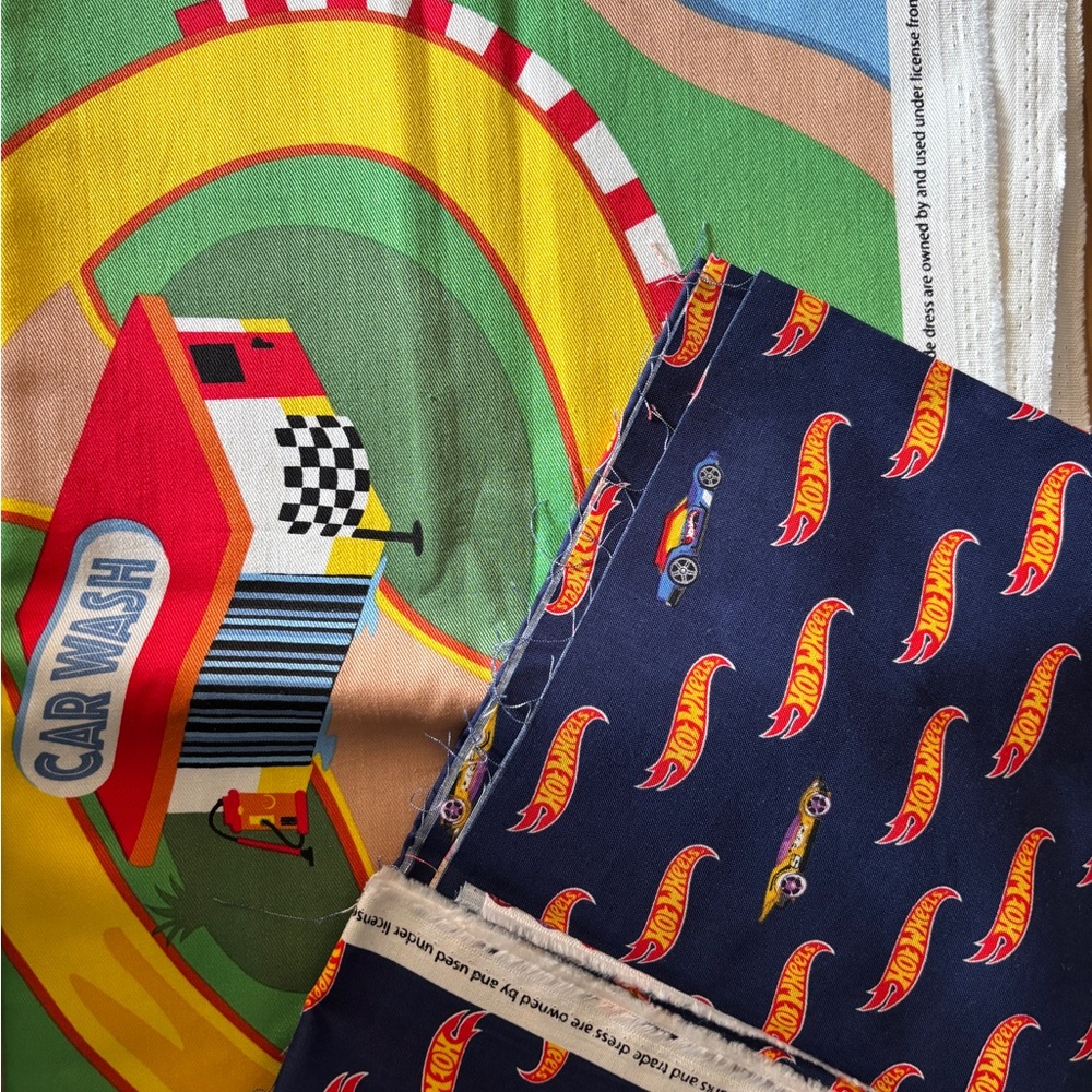 Hot Wheels fabric